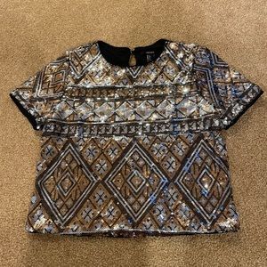 New Year’s Eve Forever 21 Sequin Crop Top